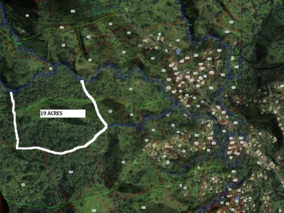 19 acres of farm land for sale in Dennery St Lucia