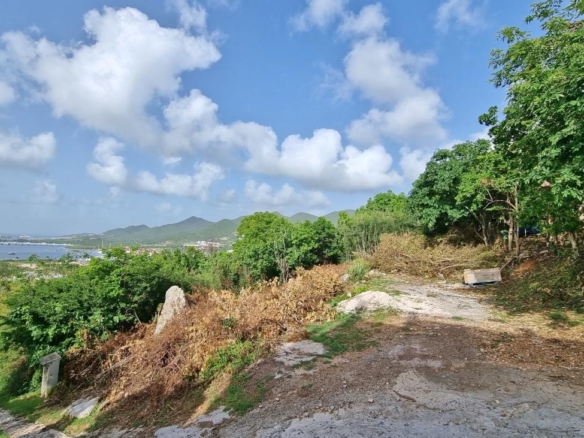 St Maarten Land for sale in Simpson Bay. Gorgeous ocean and lagoon views. Caribbean sunsets #375