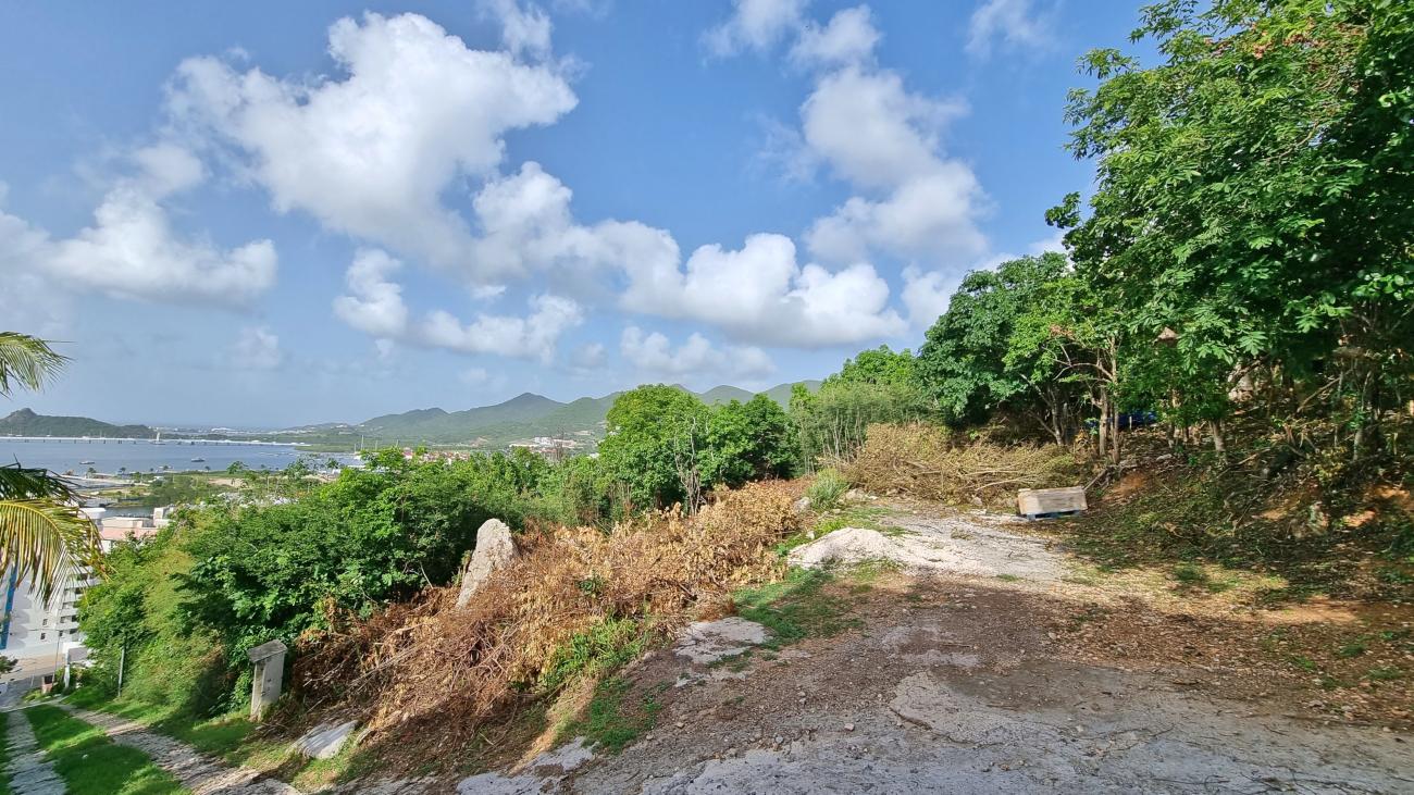 St Maarten Land for sale in Simpson Bay. Gorgeous ocean and lagoon views. Caribbean sunsets #375